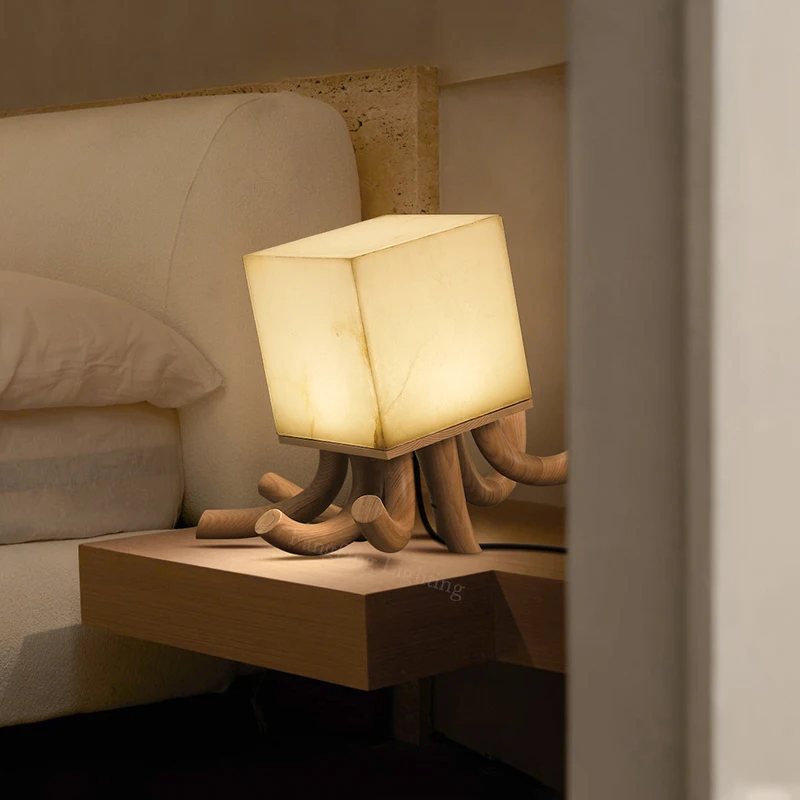 Octopus Shaped Wood+Marble Table Lamps With Touch Control Indoor Decor LED Lighting Bedroom Living Room Bedside Study Desk Lamp
Octopus Shaped Wood+Marble Table Lamps With Touch Control Indoor Decor LED Lighting Bedroom Living Room Bedside Study Desk Lamp