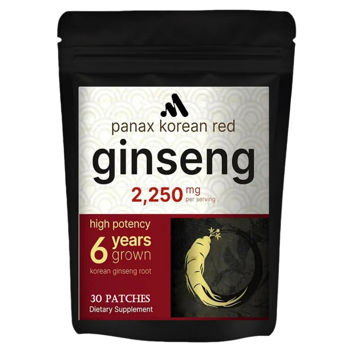 Korean Red Ginseng Root Transdermal Patches with Ginkgo Biloba Double Strength Energy, Immune System Support 30 Patches 
Korean Red Ginseng Root Transdermal Patches with Ginkgo Biloba Double Strength Energy, Immune System Support 30 Patches
