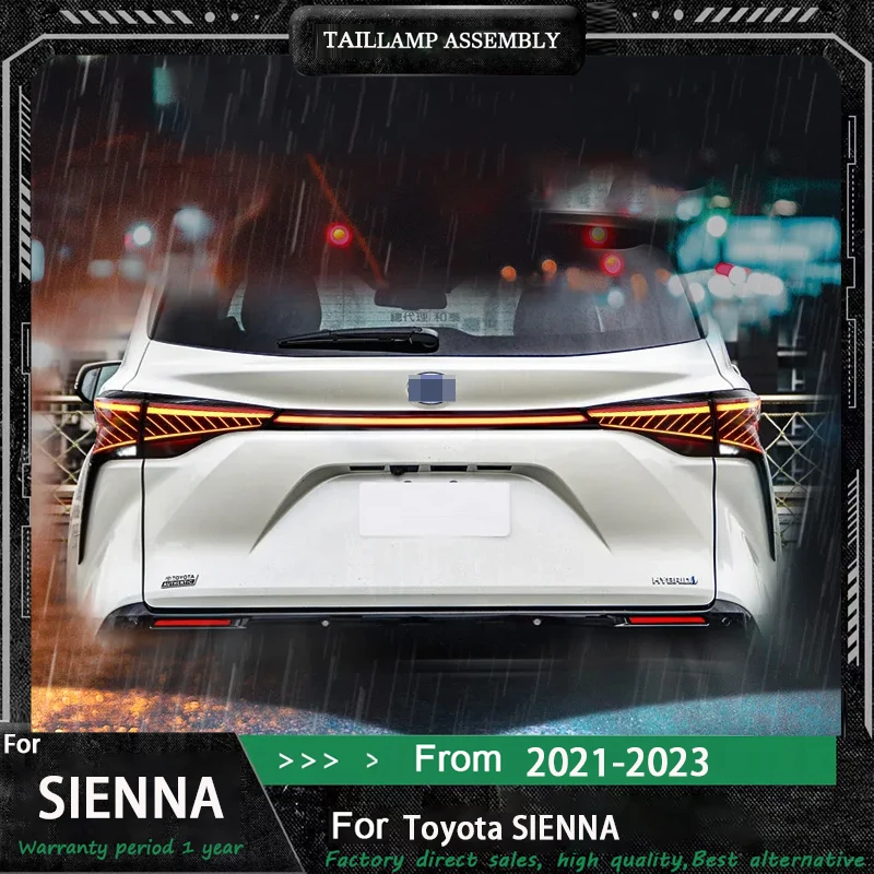 Автомобильные светодиодные задние фонари в сборе для Toyota Sienna 2022-UP, авто противотуманные DRL, стоп-сигнал, указатель поворота, Plug and Play
Автомобильные светодиодные задние фонари в сборе для Toyota Sienna 2022-UP, авто противотуманные DRL, стоп-сигнал, указатель поворота, Plug and Play