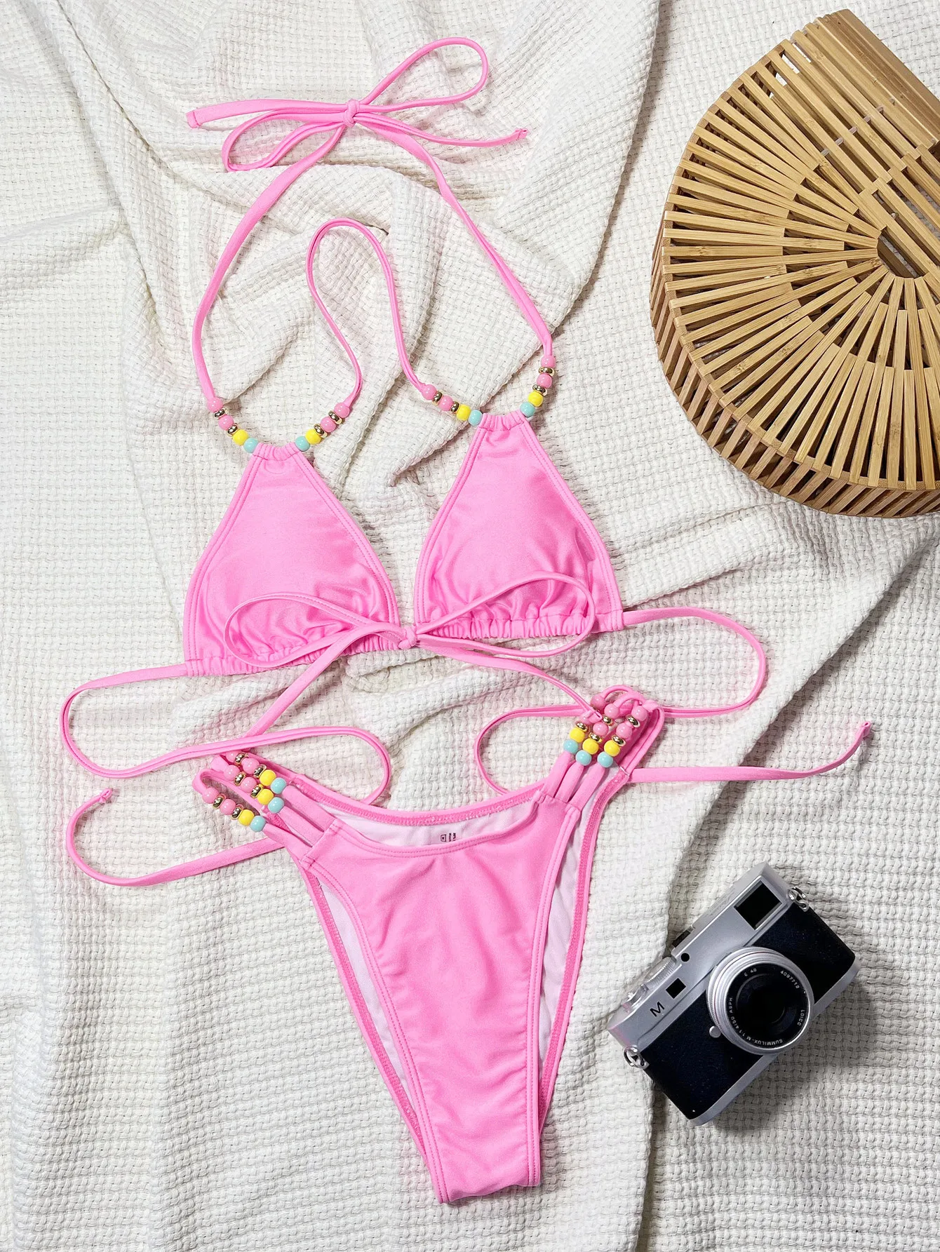 Sexy Halter Bikinis Woman Summer 2025 New Push Up Swimwear Solid Two Piece Swimsuits Beachwear
Sexy Halter Bikinis Woman Summer 2025 New Push Up Swimwear Solid Two Piece Swimsuits Beachwear