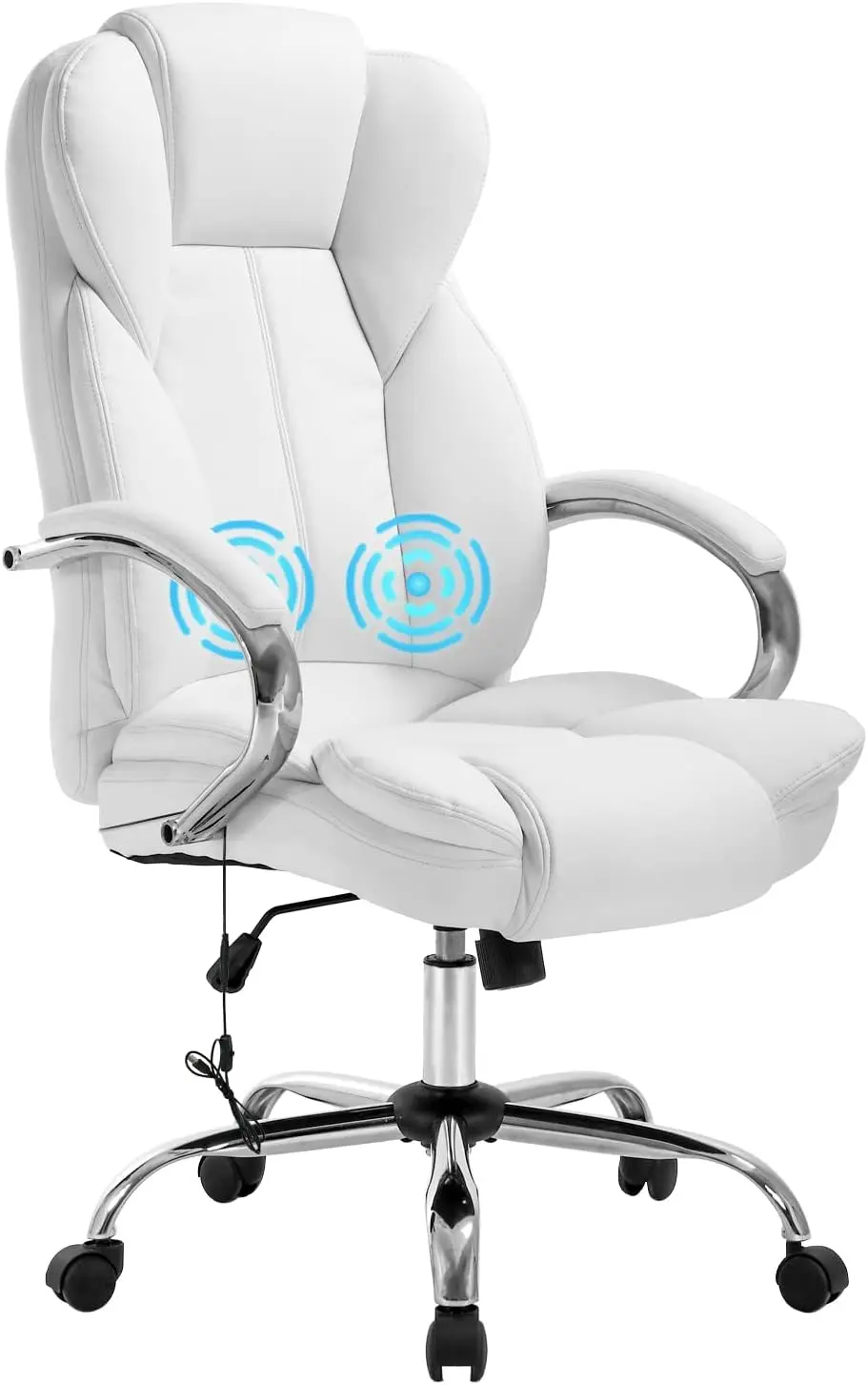 Office Chair Adjustable High Ba Computer Chair Pu Leather Massage Ergonomic Executive Task Rolling Swivel With Lumbar Support
Office Chair Adjustable High Ba Computer Chair Pu Leather Massage Ergonomic Executive Task Rolling Swivel With Lumbar Support