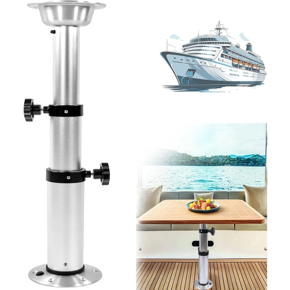 Removable aluminum alloy table leg support frame, telescopic installation frame, for use in campers and yachts.
Removable aluminum alloy table leg support frame, telescopic installation frame, for use in campers and yachts.