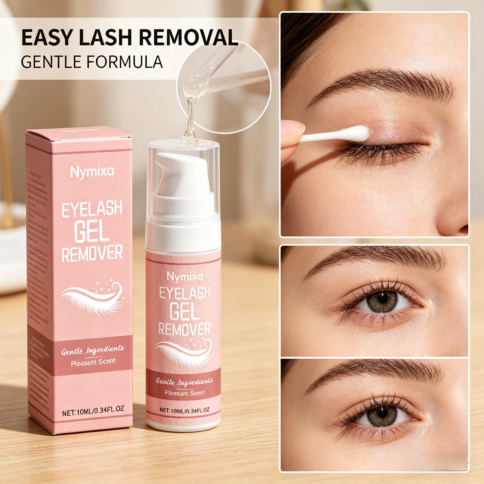 Nymixa Lash Remover Gel Eyelash Glue Dissolver Quick Dissolving Deep Cleaning Eye Makeup Remover Gentle Non Irritating Safe 10ml
Nymixa Lash Remover Gel Eyelash Glue Dissolver Quick Dissolving Deep Cleaning Eye Makeup Remover Gentle Non Irritating Safe 10ml