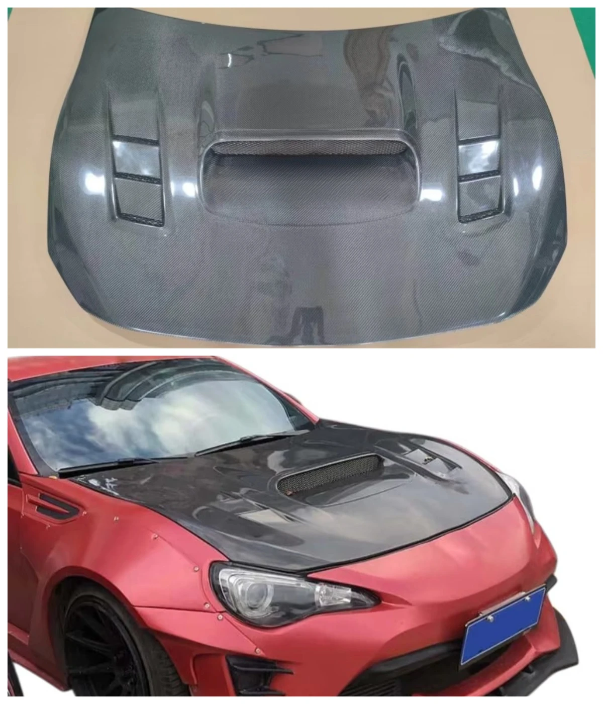 Carbon Fiber Hood for Automobiles, Suitable for the Upgrade and Modification of the Engine Cover of 2012-2015 GT86 (ZN6) Models
Carbon Fiber Hood for Automobiles, Suitable for the Upgrade and Modification of the Engine Cover of 2012-2015 GT86 (ZN6) Models