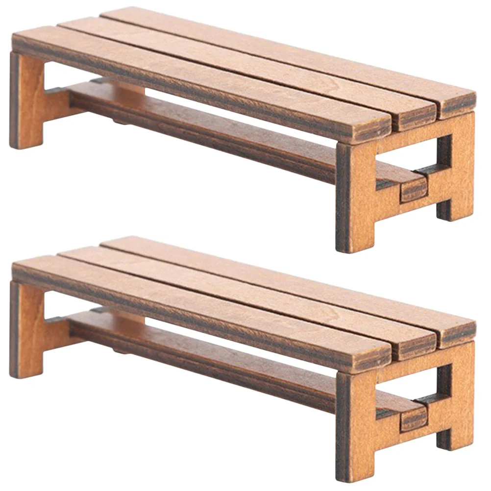 2 Pcs House Mini Wooden Ornament Chair Miniature Bookcase Furniture Model Adornment Accessories Dolls Bench
2 Pcs House Mini Wooden Ornament Chair Miniature Bookcase Furniture Model Adornment Accessories Dolls Bench