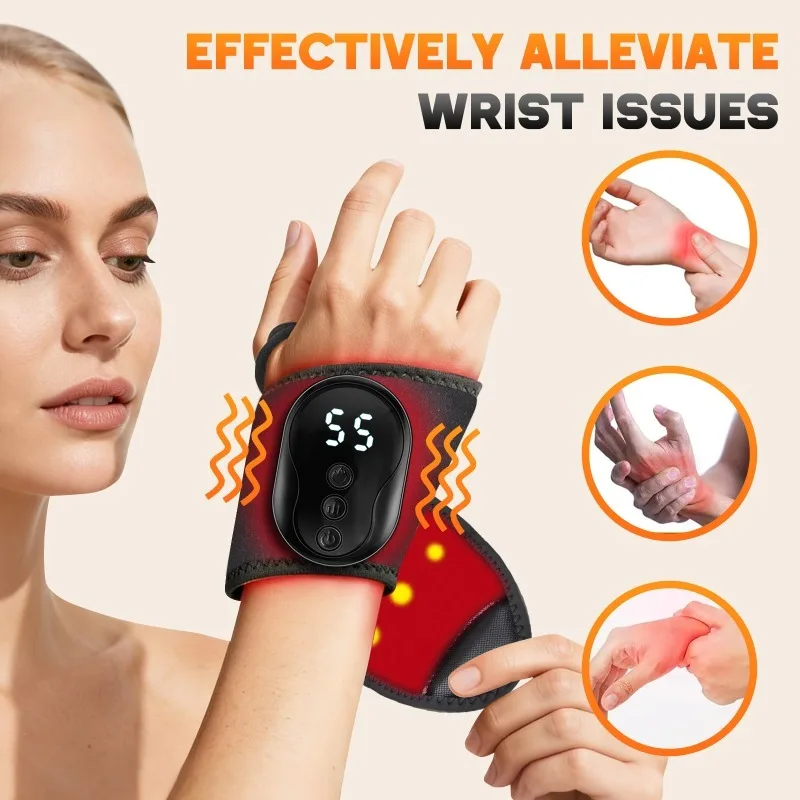 Portable Wrist Massager Heated and Vibrating Wrist Support Wrist Guard Used for Carpal Tunnel and Hand Care Holiday Gifts
Portable Wrist Massager Heated and Vibrating Wrist Support Wrist Guard Used for Carpal Tunnel and Hand Care Holiday Gifts