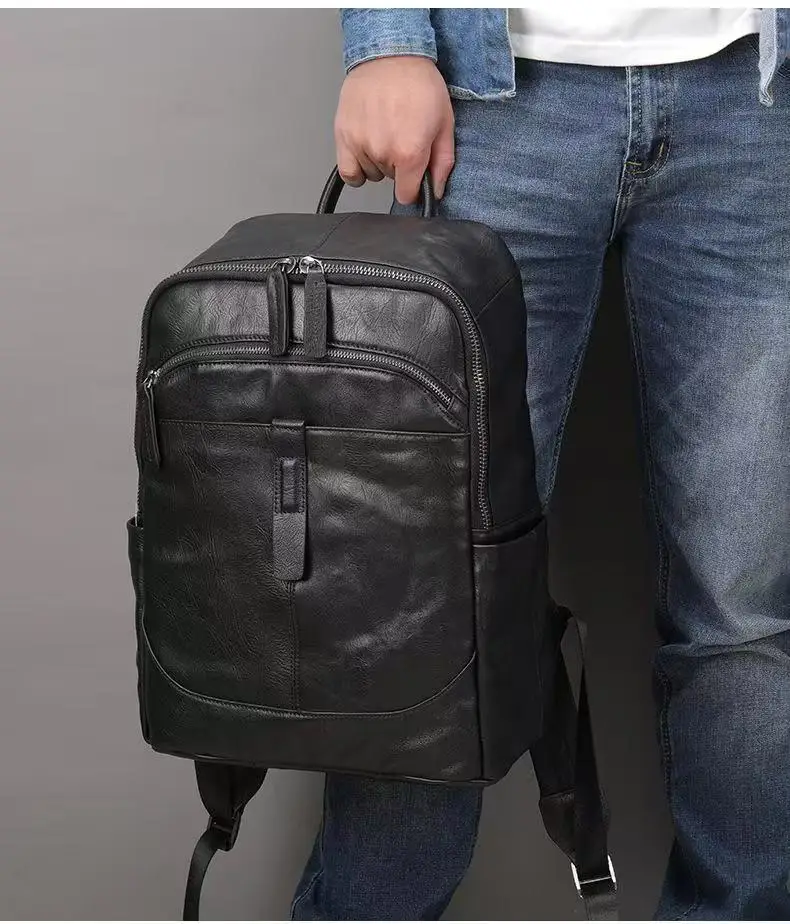 New Brand Natural Cowskin Genuine Leather Men's Backpack Fashion Large Capacity Shoolbag Boy Laptop Backpack Computer Bag
New Brand Natural Cowskin Genuine Leather Men's Backpack Fashion Large Capacity Shoolbag Boy Laptop Backpack Computer Bag