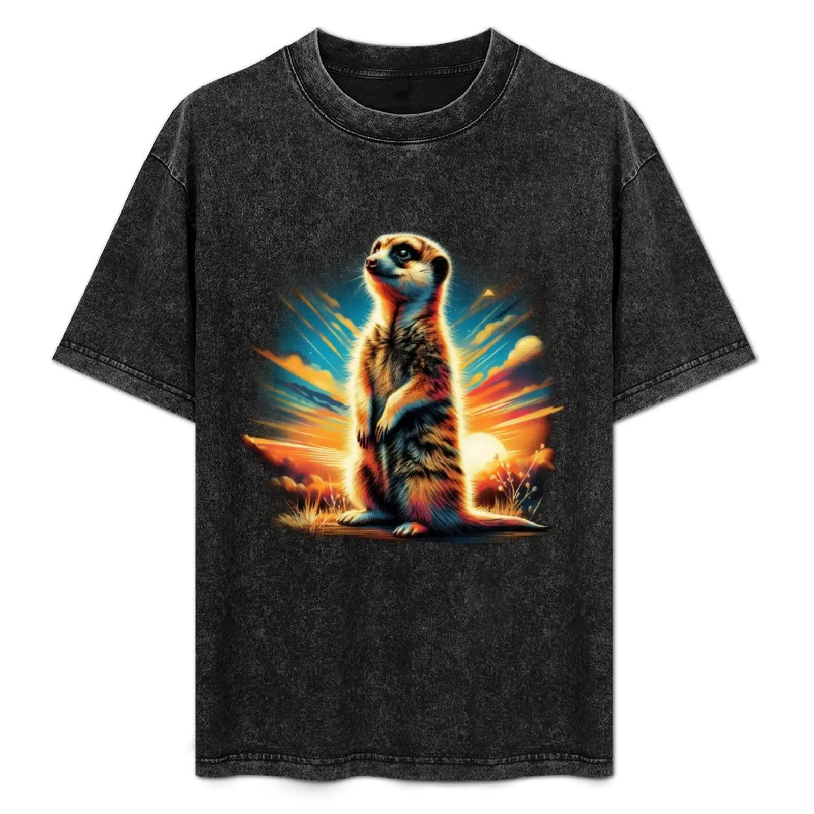 Meerkat Artwork T-Shirt Basic Solid Color Casual Tee Shirt
Meerkat Artwork T-Shirt Basic Solid Color Casual Tee Shirt
