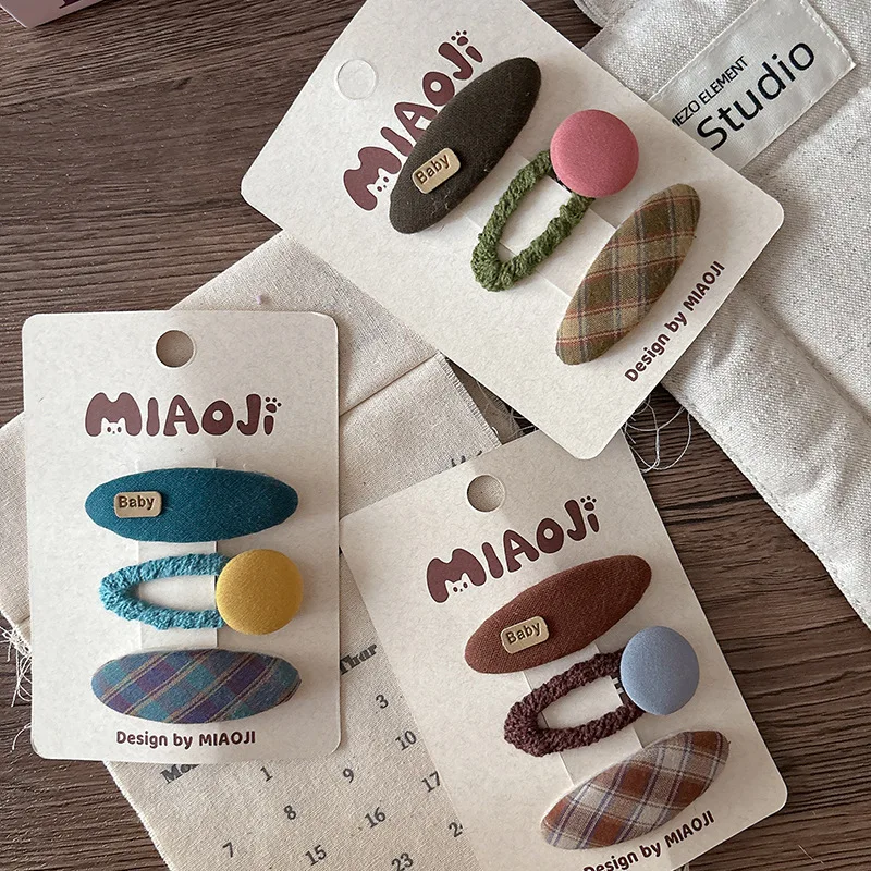 3pcs/lot Plaid Hairpins for Kids Children Bangs Side Clip Baby Girls BB Clip Cute Hair Clips Barrettes Headwear Hair Accessories
3pcs/lot Plaid Hairpins for Kids Children Bangs Side Clip Baby Girls BB Clip Cute Hair Clips Barrettes Headwear Hair Accessories