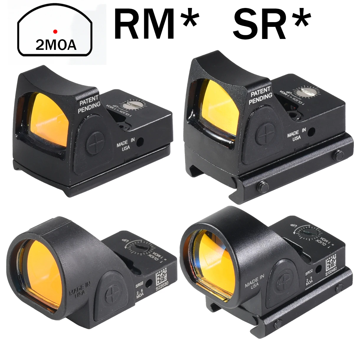 RM Red Dot Sight Tactical Hunting Collimator Optics Reflex Scope For Glo*k Rail Base and 20mm Rail Mount
RM Red Dot Sight Tactical Hunting Collimator Optics Reflex Scope For Glo*k Rail Base and 20mm Rail Mount