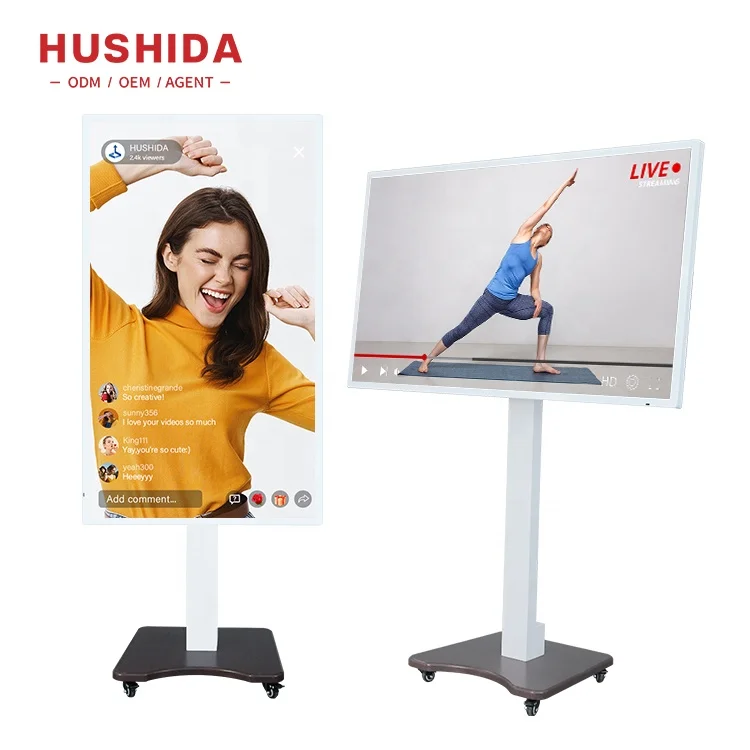 Support Split Screen Lcd Touch Intelligent Live Streaming Machine with Mobile Wheel
Support Split Screen Lcd Touch Intelligent Live Streaming Machine with Mobile Wheel
