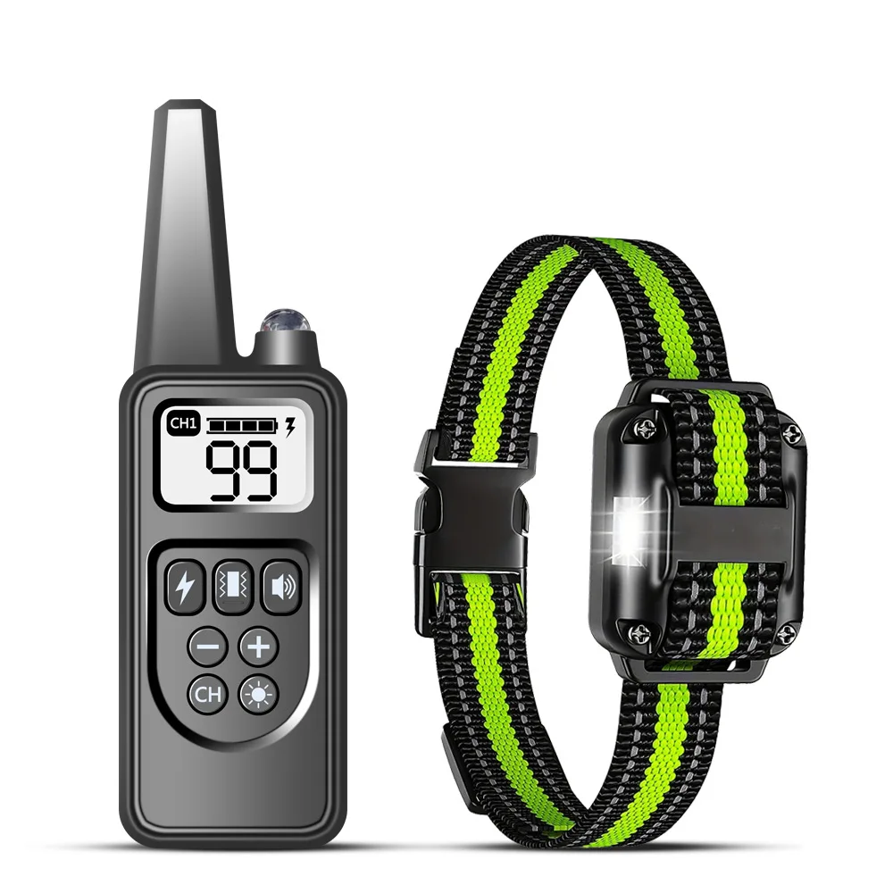 Dog trainer, stop barking device, pet products, electric shock collar, neck ring, dog training waterproof
Dog trainer, stop barking device, pet products, electric shock collar, neck ring, dog training waterproof
