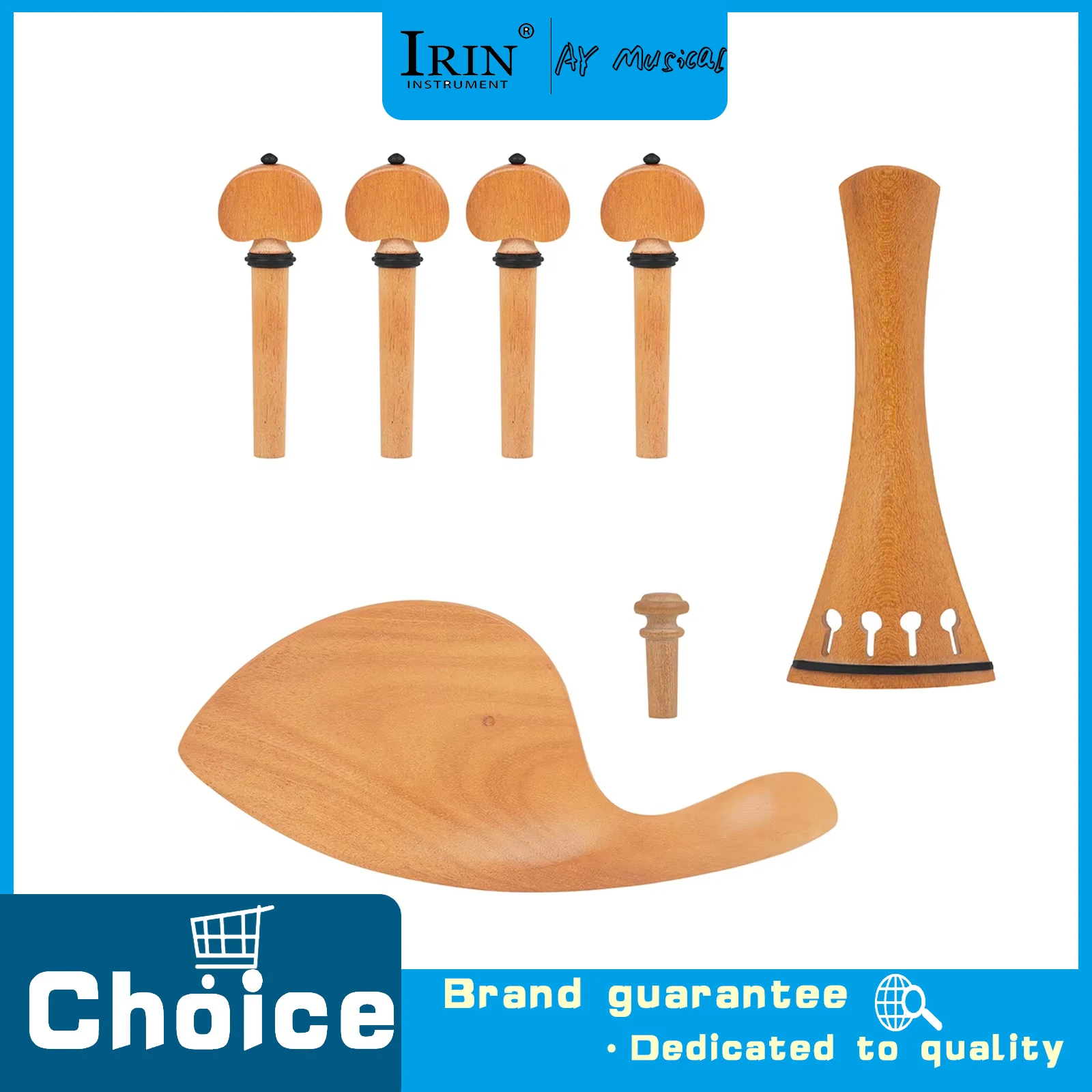 Violin Maintenance Accessories 4/4 3/4 Violin Kit Tailpiece Tuning Pegs Chin Rest Africa Rose Wood Classic Polished Fitting
Violin Maintenance Accessories 4/4 3/4 Violin Kit Tailpiece Tuning Pegs Chin Rest Africa Rose Wood Classic Polished Fitting