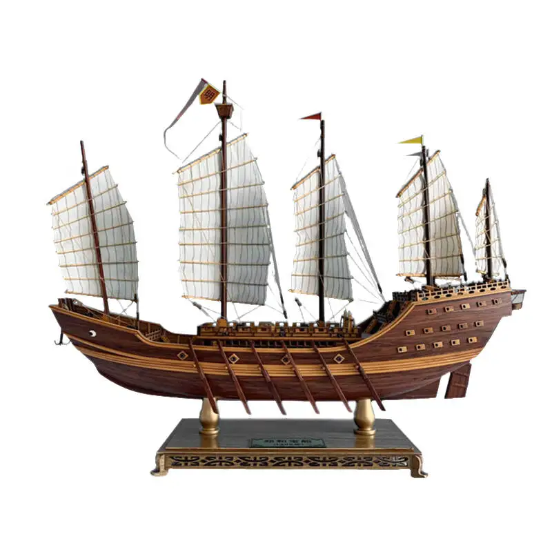 Simulated Wooden Zheng He Sailboat Model 1/100 RTR Version Static Home Decoration Boat Model Ornament Adult Ship Gift Toy
Simulated Wooden Zheng He Sailboat Model 1/100 RTR Version Static Home Decoration Boat Model Ornament Adult Ship Gift Toy