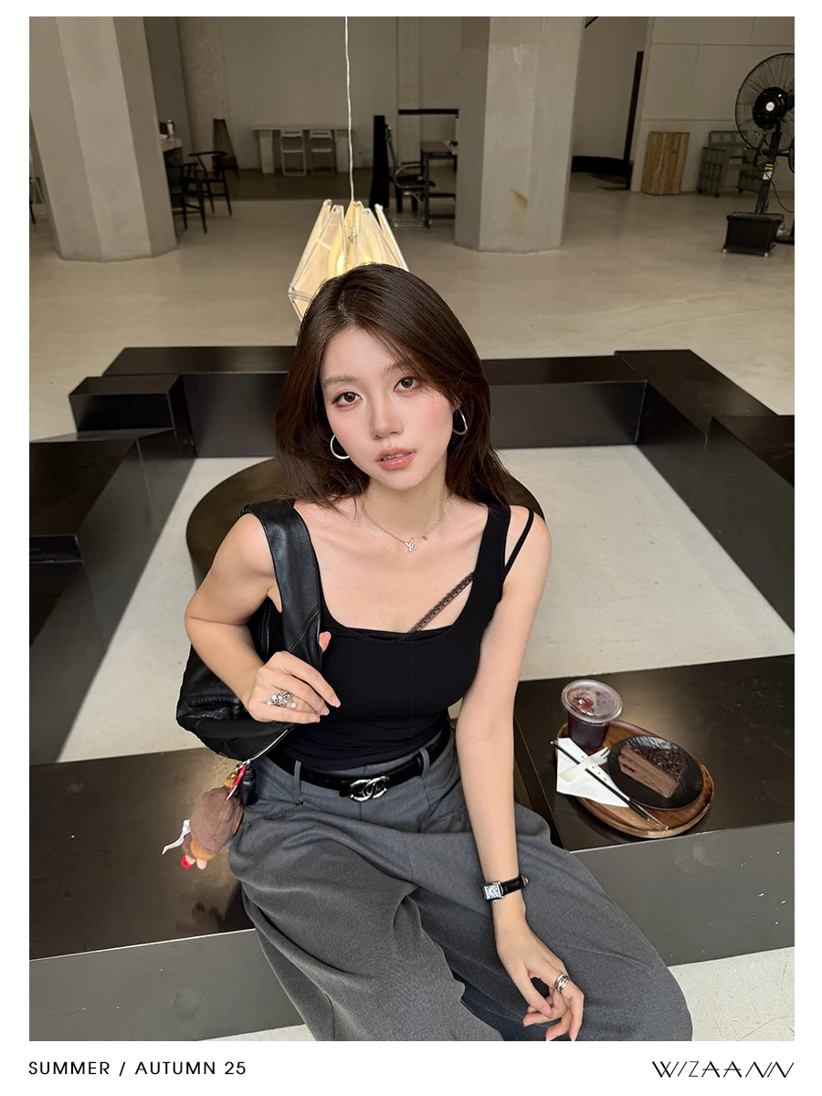 Вечерний легкий топ WizAann и женское осеннее платье с завышенной талией, облегающее, на длинных бретелях, элегантное, повседневное, модное
Вечерний легкий топ WizAann и женское осеннее платье с завышенной талией, облегающее, на длинных бретелях, элегантное, повседневное, модное