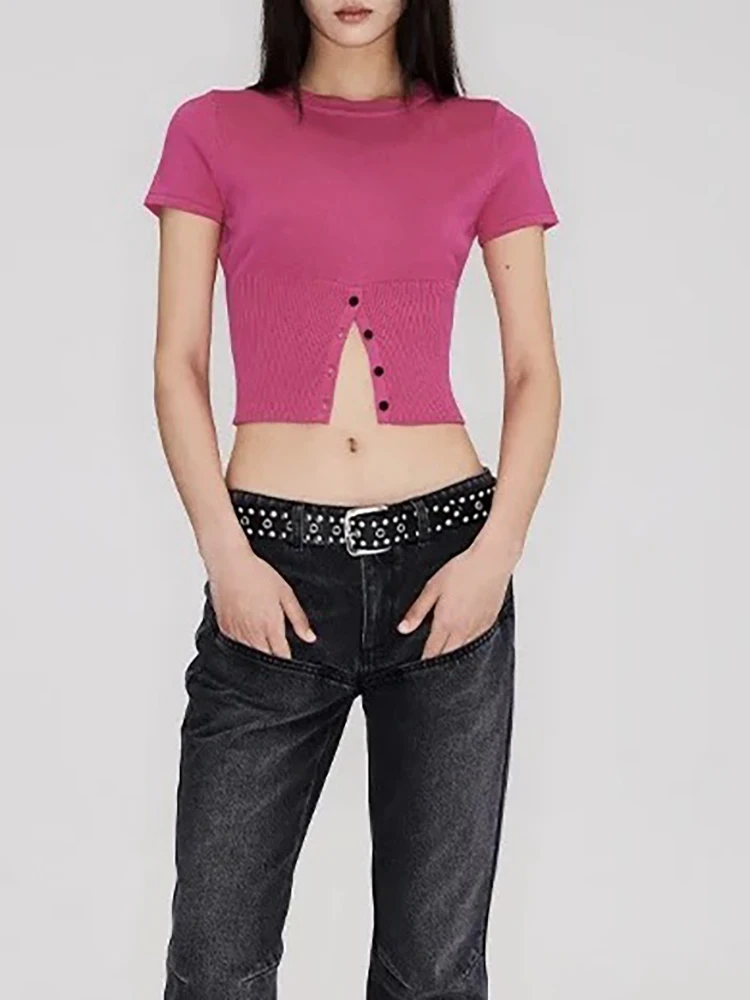 Half cardigan lamb cashmere knitted short sleeve round neck pullover top 2025 summer new product
Half cardigan lamb cashmere knitted short sleeve round neck pullover top 2025 summer new product