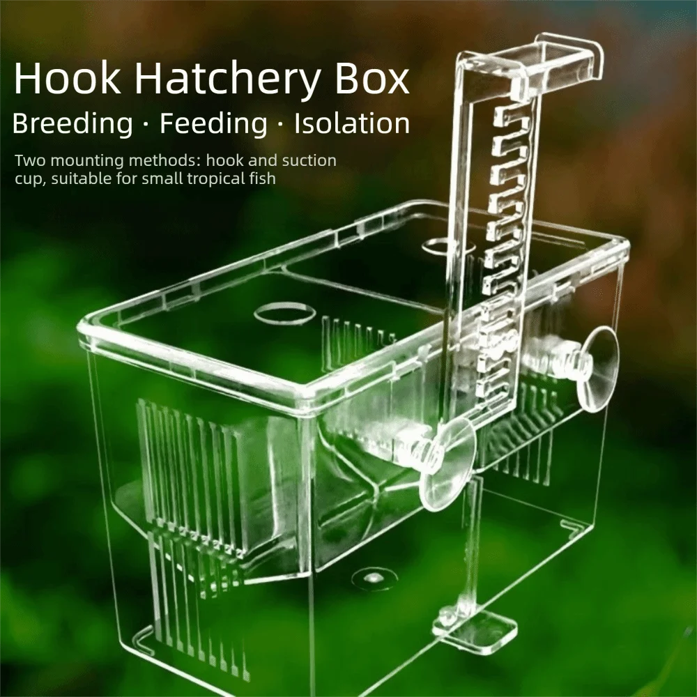 Highly Transparent Fish Breeding Box Acrylic Suspension Aquarium Isolation Box Double Layer Peacock Fish Breeding Box Nursery
Highly Transparent Fish Breeding Box Acrylic Suspension Aquarium Isolation Box Double Layer Peacock Fish Breeding Box Nursery