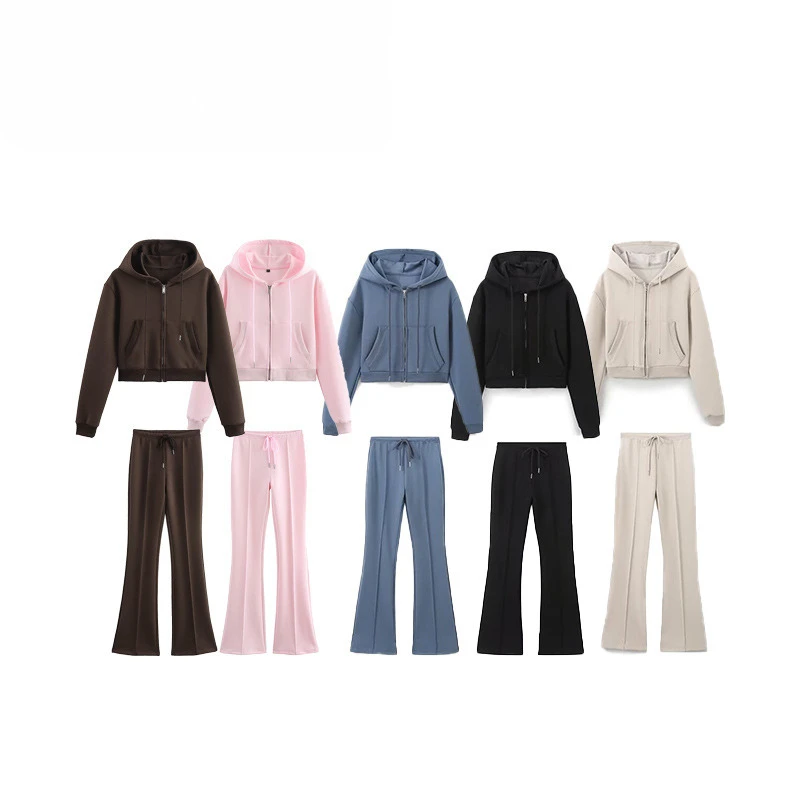 Autumn Winter Women's Clothing Stitching Decoration Double-Sided Fabric Flared Pants Sweatshirt
Autumn Winter Women's Clothing Stitching Decoration Double-Sided Fabric Flared Pants Sweatshirt