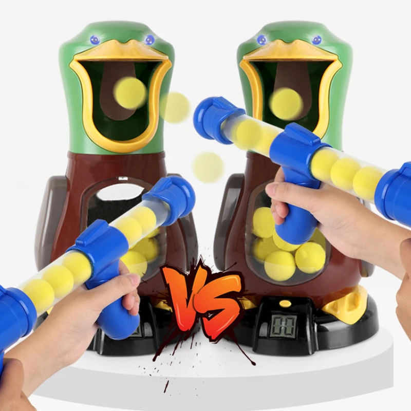 1Q Hungry Duck Shooting Toy, Air-powered Soft Ball Blaster, Light Electronic Scoring Battle Game, Funny Interactive Kids Toy
1Q Hungry Duck Shooting Toy, Air-powered Soft Ball Blaster, Light Electronic Scoring Battle Game, Funny Interactive Kids Toy