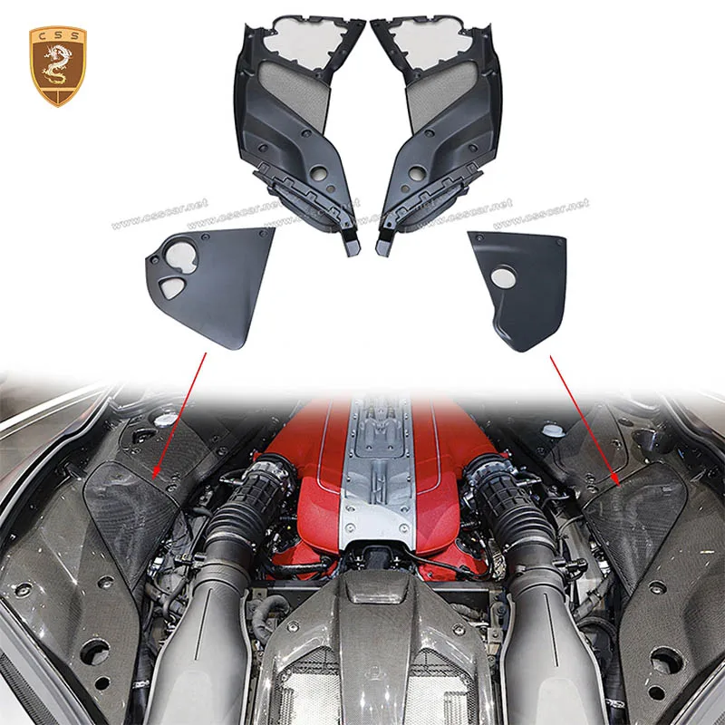 4Pcs Car Engine Compartment Side Panel Protective Cover Trim For Ferrari 812 OEM Style Dry Carbon Fiber Decorative Sheet Parts
4Pcs Car Engine Compartment Side Panel Protective Cover Trim For Ferrari 812 OEM Style Dry Carbon Fiber Decorative Sheet Parts
