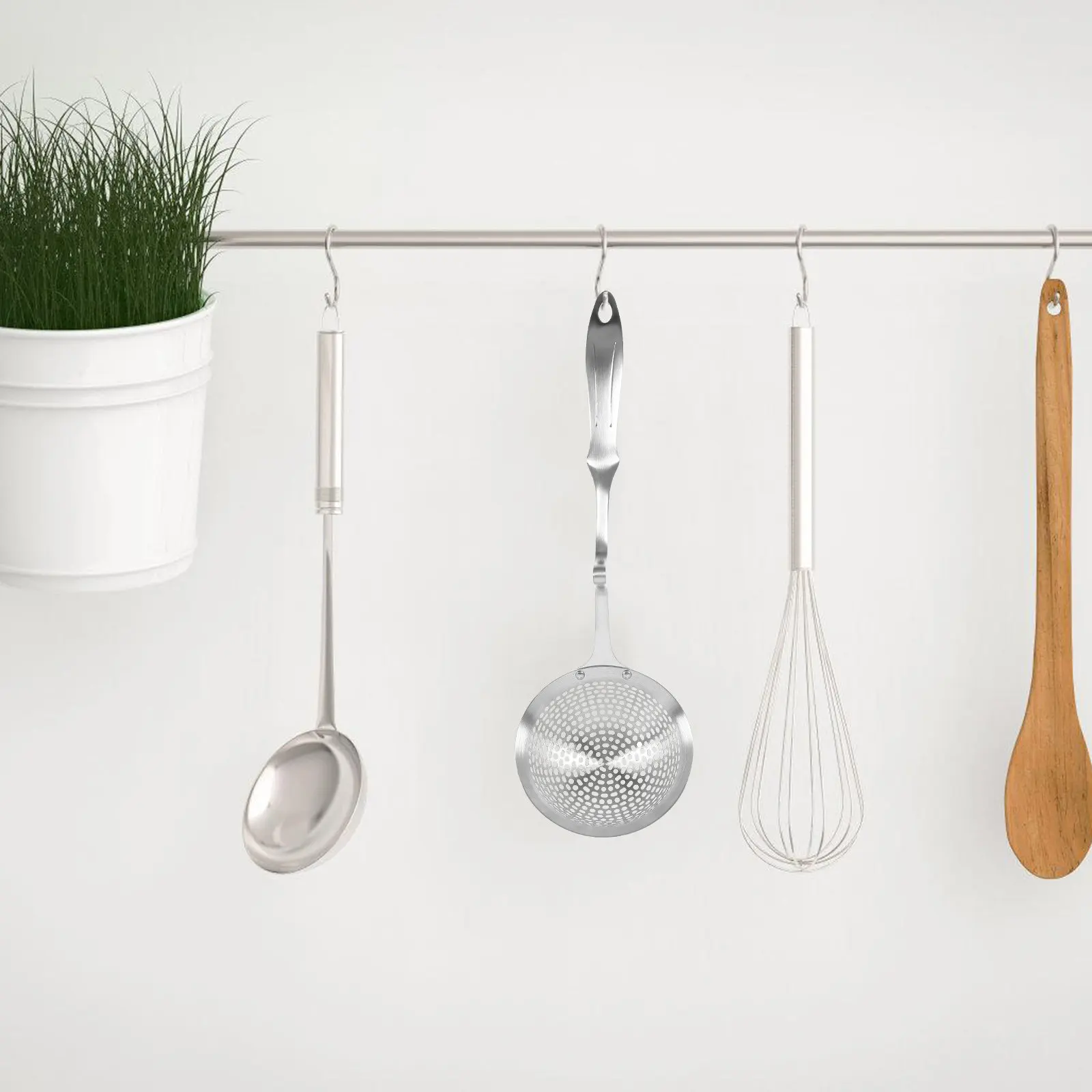 Stainless Steel Slotted Spoon Multi-Functional Long Handle Skimmer for Hot Pot Fried Food Straining Ladle Kitchen Colander
Stainless Steel Slotted Spoon Multi-Functional Long Handle Skimmer for Hot Pot Fried Food Straining Ladle Kitchen Colander