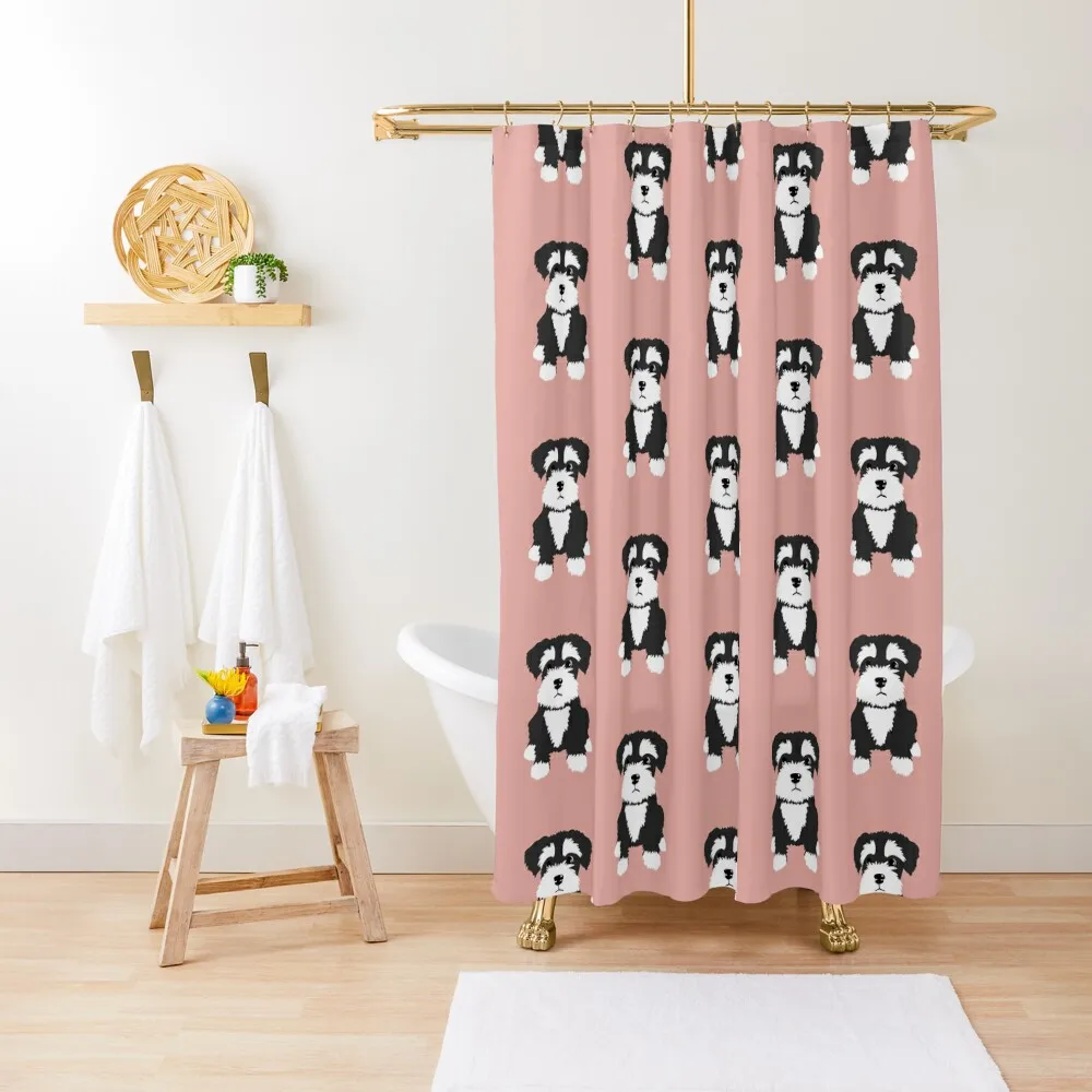Sweet black and white Miniature Schnauzer puppy dog Shower Curtain Shower Bath Waterproof Shower Window Curtain
Sweet black and white Miniature Schnauzer puppy dog Shower Curtain Shower Bath Waterproof Shower Window Curtain