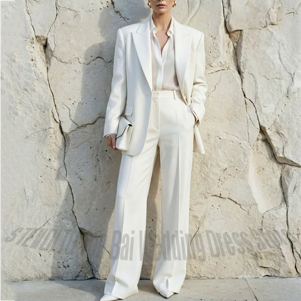 Minimalist Fashion Women's Suit Two Piece Peaked Lapel Blazer Pants Straight Fit Elegant Office Daily Commute Outfit Set
Minimalist Fashion Women's Suit Two Piece Peaked Lapel Blazer Pants Straight Fit Elegant Office Daily Commute Outfit Set