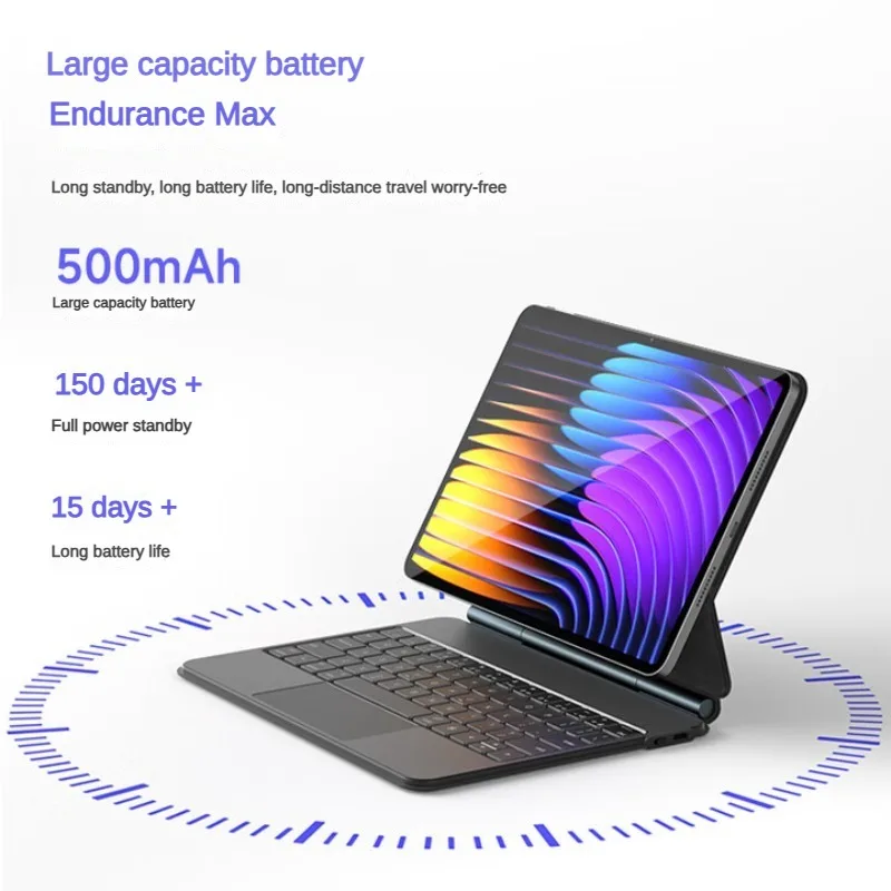 Плавающая умная магнитная клавиатура COOSTART, подходит для планшета Xiaomi Pad 7S Pro. Длительный срок службы батареи. Стабильная поддержка черного цвета. 
Плавающая умная магнитная клавиатура COOSTART, подходит для планшета Xiaomi Pad 7S Pro. Длительный срок службы батареи. Стабильная поддержка черного цвета.