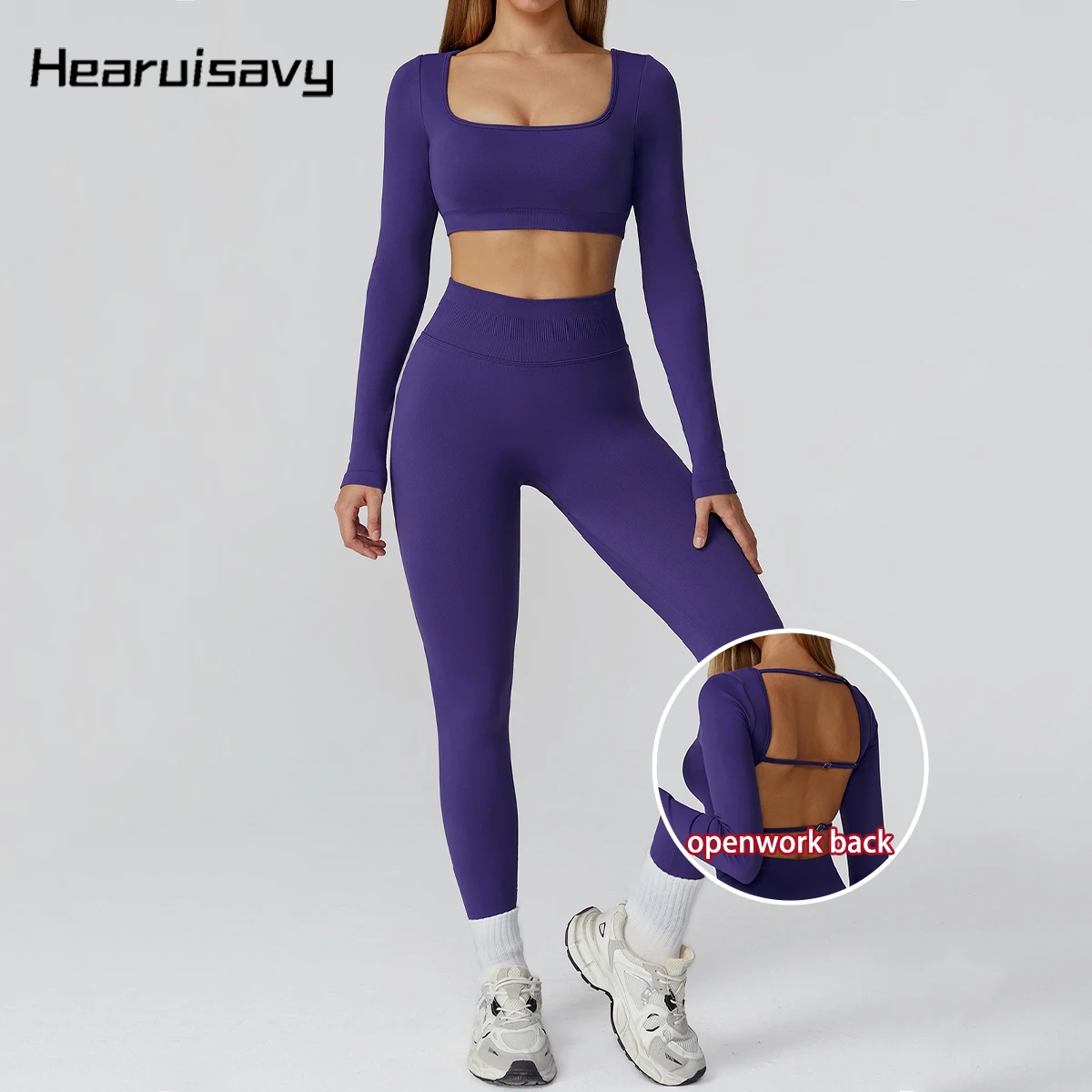 Hearuisavy 2 шт. женские спортивные штаны комплекты спортивная одежда пуш-ап бесшовный топ для йоги с длинными рукавами дышащие леггинсы для фитнеса с высокой талией
Hearuisavy 2 шт. женские спортивные штаны комплекты спортивная одежда пуш-ап бесшовный топ для йоги с длинными рукавами дышащие леггинсы для фитнеса с высокой талией