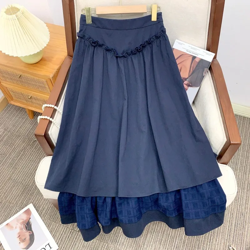 Романтичная многослойная длинная юбка с объемной вышивкой и широким подолом цвета вечернего синего для повседневной носки (женская)
Романтичная многослойная длинная юбка с объемной вышивкой и широким подолом цвета вечернего синего для повседневной носки (женская)