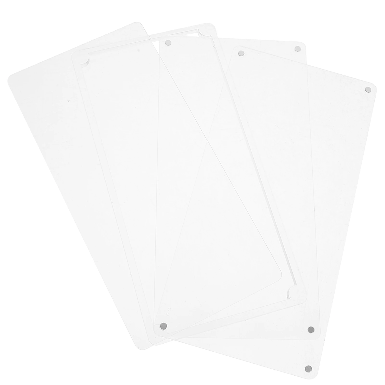 4 pcs Acrylic Board Material Blank Sheets Transparent Back Panels for DIY Crafting Projects Display Decor Signs
4 pcs Acrylic Board Material Blank Sheets Transparent Back Panels for DIY Crafting Projects Display Decor Signs