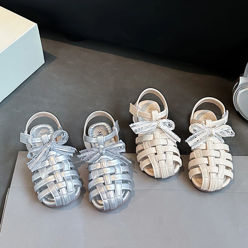 Summer Girl's Princess Shoes Bowtie Cover Toe Braided Hook-loop Stylish Kid's Flat Shoes Solid Colors Anti-slip Children Shoe
Summer Girl's Princess Shoes Bowtie Cover Toe Braided Hook-loop Stylish Kid's Flat Shoes Solid Colors Anti-slip Children Shoe