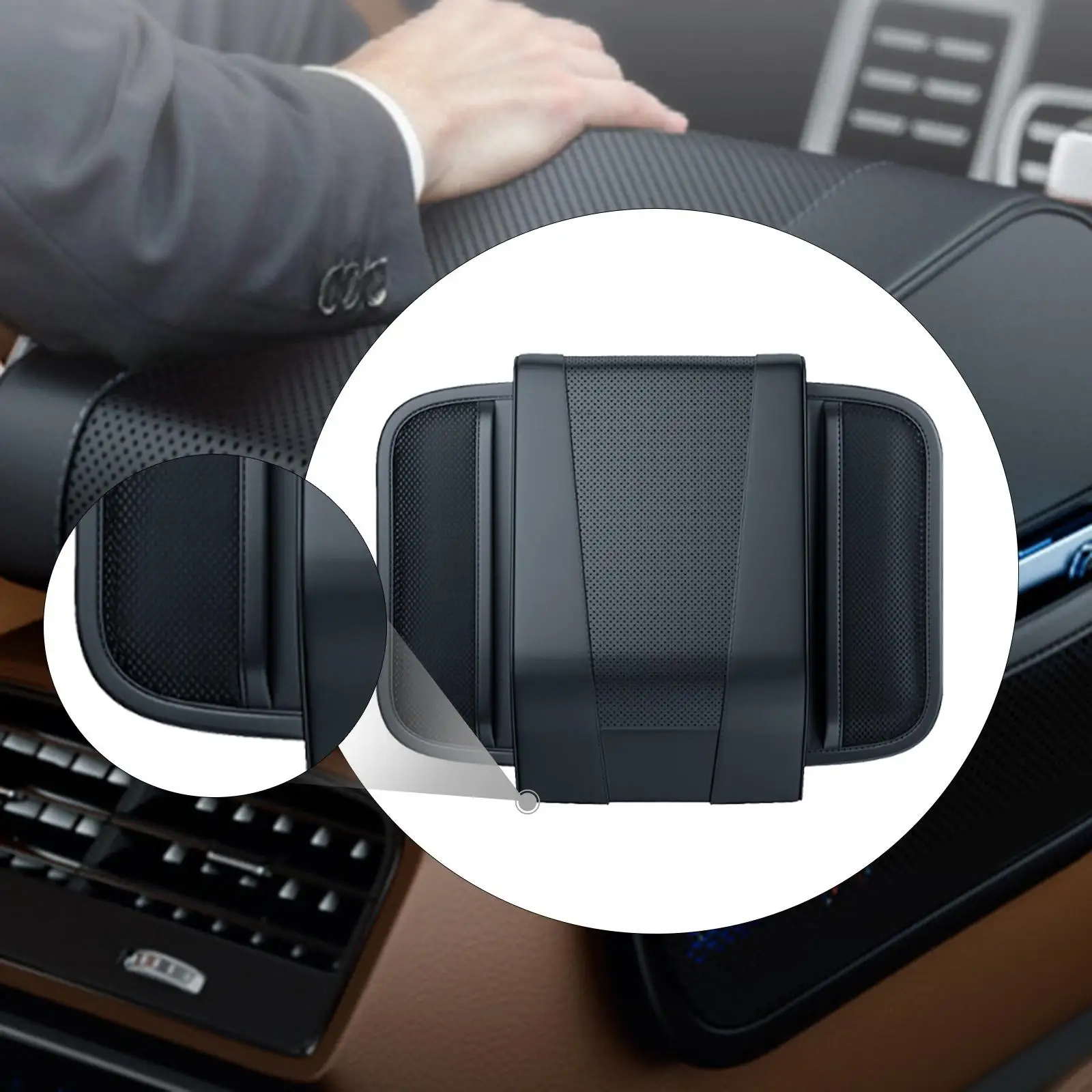 Car Armrest Cushion with Storage Pocket Protector Soft Universal Center Consoles Cover Arm Pad for Trucks Auto Vehicles SUV
Car Armrest Cushion with Storage Pocket Protector Soft Universal Center Consoles Cover Arm Pad for Trucks Auto Vehicles SUV