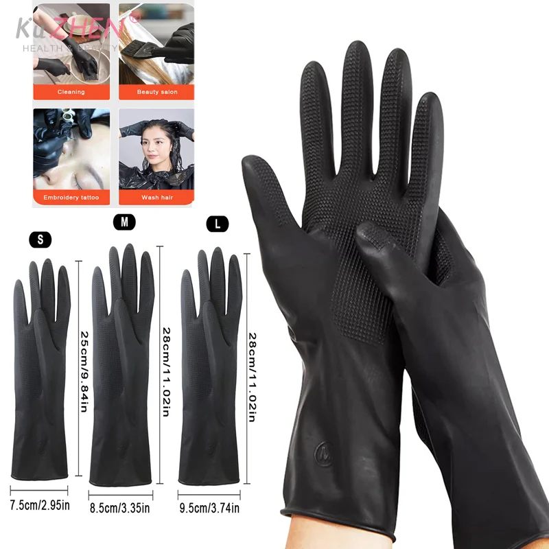 Hair Dye Glove Professional For Hair Styling And Dyeing Thick Latex Black Corrosion Resistance High Elasticity Hairdressing Tool
Hair Dye Glove Professional For Hair Styling And Dyeing Thick Latex Black Corrosion Resistance High Elasticity Hairdressing Tool