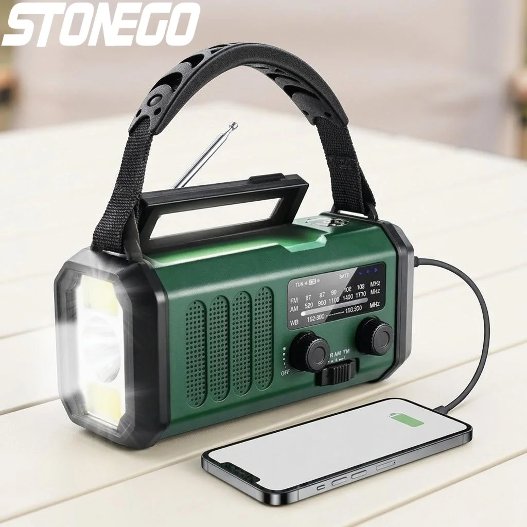 10000mAh Solar Emergency Radio AM FM Weather Alerts USB C Charger Flashlight SOS Alarm Compass Outdoor Portable
10000mAh Solar Emergency Radio AM FM Weather Alerts USB C Charger Flashlight SOS Alarm Compass Outdoor Portable