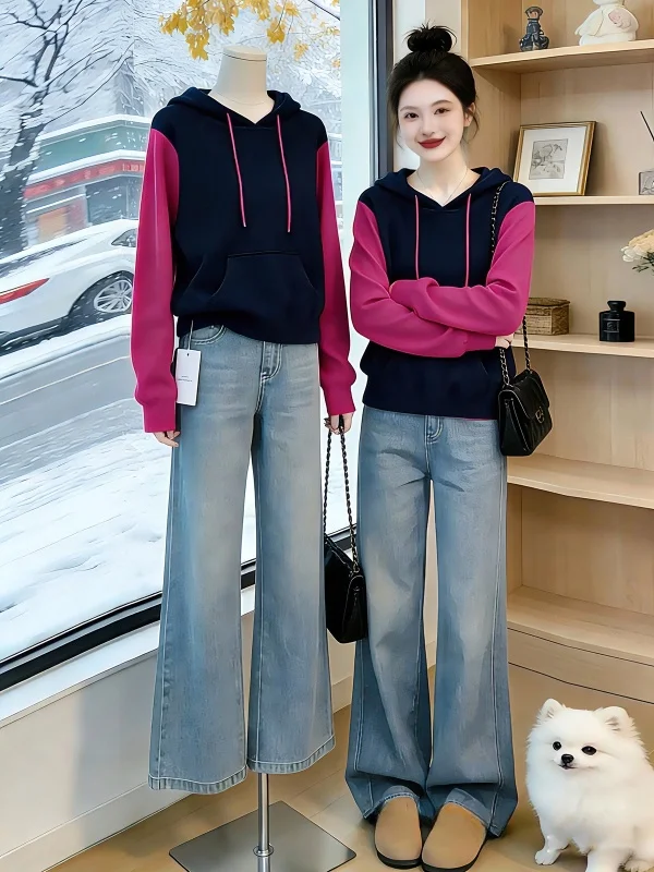 Женская толстовка-худи свободного кроя, весна-осень, новая модная модель, антивозрастная, утягивающая, для отдыха, женская одежда
Женская толстовка-худи свободного кроя, весна-осень, новая модная модель, антивозрастная, утягивающая, для отдыха, женская одежда