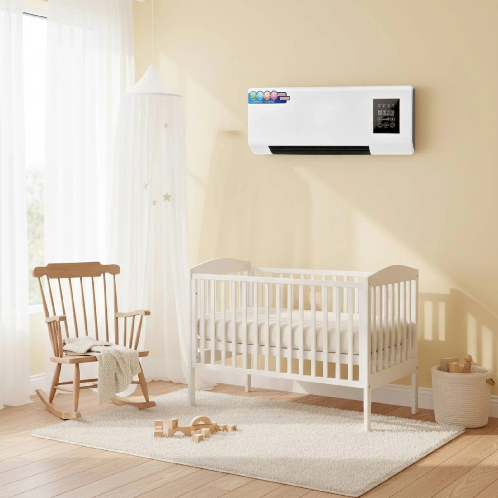 Wall-Mounted Heater Fan Touch Buttons Wall Heater Fan Home Climate Control Rectangular White
Wall-Mounted Heater Fan Touch Buttons Wall Heater Fan Home Climate Control Rectangular White