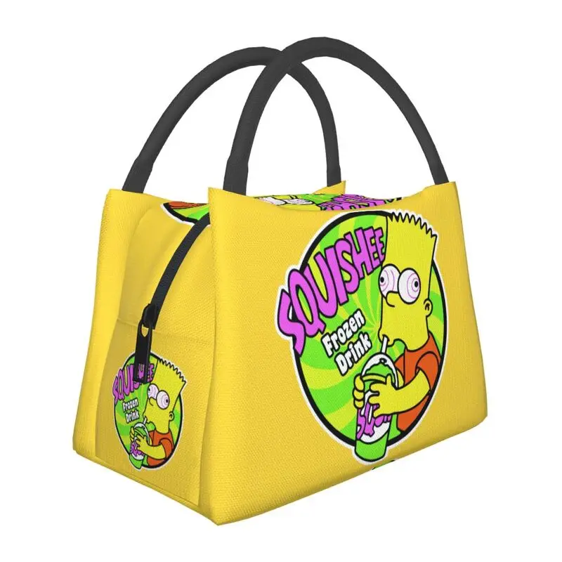 Изолированные сумки для обеда с героями мультфильмов «Симпсоны» для женщин, многоразовый холодильник, термобокс для еды, ланч-бокс, уличный кемпинг, путешествия
Изолированные сумки для обеда с героями мультфильмов «Симпсоны» для женщин, многоразовый холодильник, термобокс для еды, ланч-бокс, уличный кемпинг, путешествия