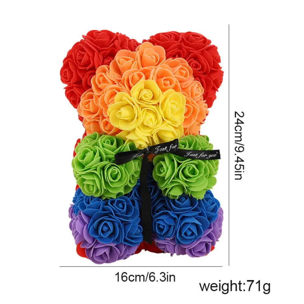 16*24cm Artificial Teddy Rose Multicolors Romantic Valentines Day Gift Flower Bear Mother's Day Eternal Flower Bear
16*24cm Artificial Teddy Rose Multicolors Romantic Valentines Day Gift Flower Bear Mother's Day Eternal Flower Bear