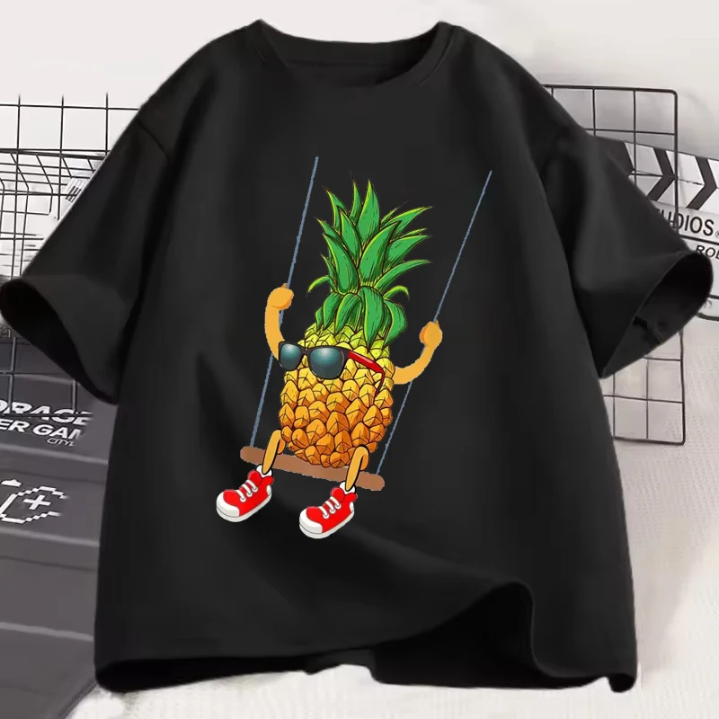 Funny Swing Pineapple Swinger Pattern Men Woman T-Shirt Summer Prevalent Simple Vintage Couple T-Shirt Oversize Round Neck Tops
Funny Swing Pineapple Swinger Pattern Men Woman T-Shirt Summer Prevalent Simple Vintage Couple T-Shirt Oversize Round Neck Tops