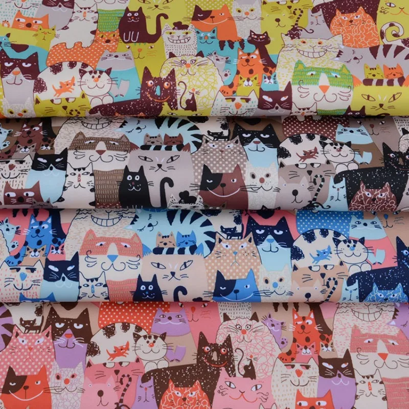 Cat Four Color Printed Waterproof Fabric Cartoon High Quality Backpack Wallet Home Crafts Materials Design Cloths By The Yard
Cat Four Color Printed Waterproof Fabric Cartoon High Quality Backpack Wallet Home Crafts Materials Design Cloths By The Yard