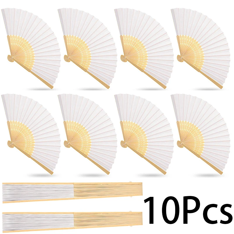 10Pcs White Folding Fans Handheld Folding Paper Fan Decorative Folding Fan for DIY Decoration Wedding Dancing Party Summer
10Pcs White Folding Fans Handheld Folding Paper Fan Decorative Folding Fan for DIY Decoration Wedding Dancing Party Summer