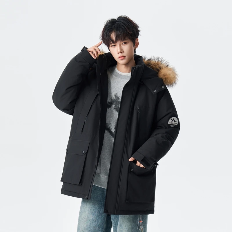 Ретро-куртка в американском рабочем стиле для мужчин: теплая, свободного кроя, белая, на пуху, для молодежи, готовая к поездкам на работу
Ретро-куртка в американском рабочем стиле для мужчин: теплая, свободного кроя, белая, на пуху, для молодежи, готовая к поездкам на работу