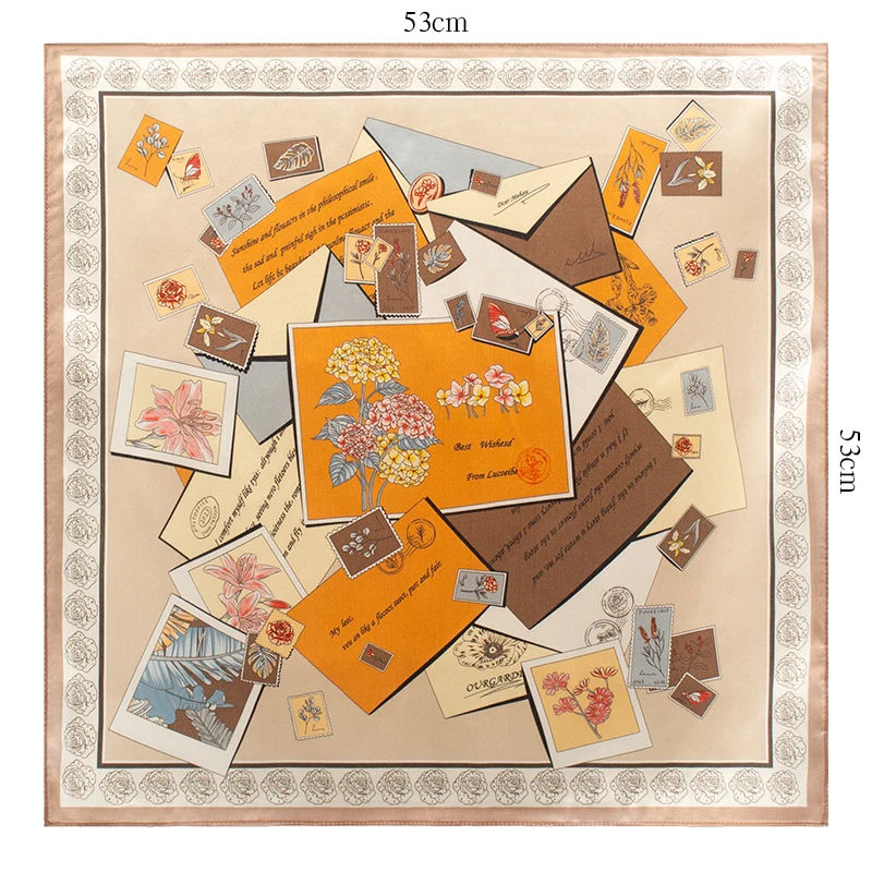 100% Mulberry Silk Scarf Vintage Envelope Stamp Print Square Neck Scarf Bandana for Women Elegant Neckerchief Office Daily
100% Mulberry Silk Scarf Vintage Envelope Stamp Print Square Neck Scarf Bandana for Women Elegant Neckerchief Office Daily