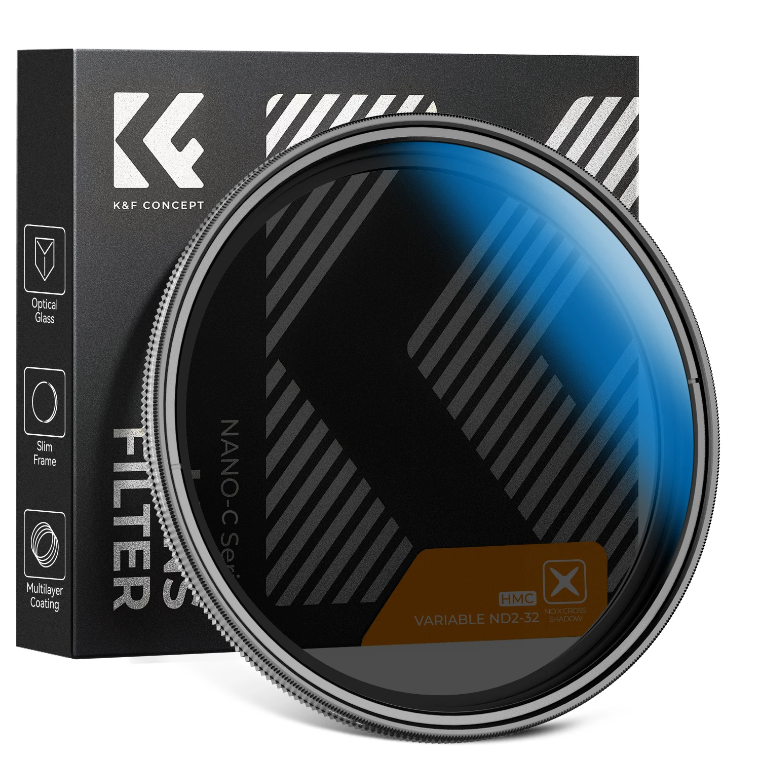 K&F CONCEPT Variable ND2-32 Lens Filter (1-5 Stops) Neutral Density Lens Filter No X Cross for 49 52 67 72 77 82mm Camera Lens
K&F CONCEPT Variable ND2-32 Lens Filter (1-5 Stops) Neutral Density Lens Filter No X Cross for 49 52 67 72 77 82mm Camera Lens