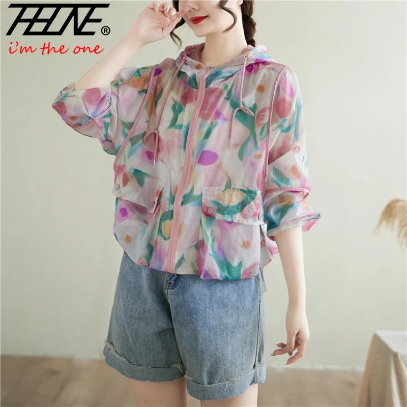 THHONE Summer Woman T-Shirts 2025 Print Hooded Long Sleeve Zipper Vintage Casual Pockets Korean Style Sunscreen Clothing Coat
THHONE Summer Woman T-Shirts 2025 Print Hooded Long Sleeve Zipper Vintage Casual Pockets Korean Style Sunscreen Clothing Coat