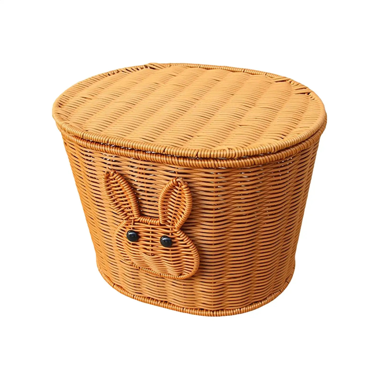 Bicycle Basket Woven Cycling Storage Carrier With Lid Bunny Pattern Front Handlebar Bike Basket For Scooter Road Cycling Riding
Bicycle Basket Woven Cycling Storage Carrier With Lid Bunny Pattern Front Handlebar Bike Basket For Scooter Road Cycling Riding