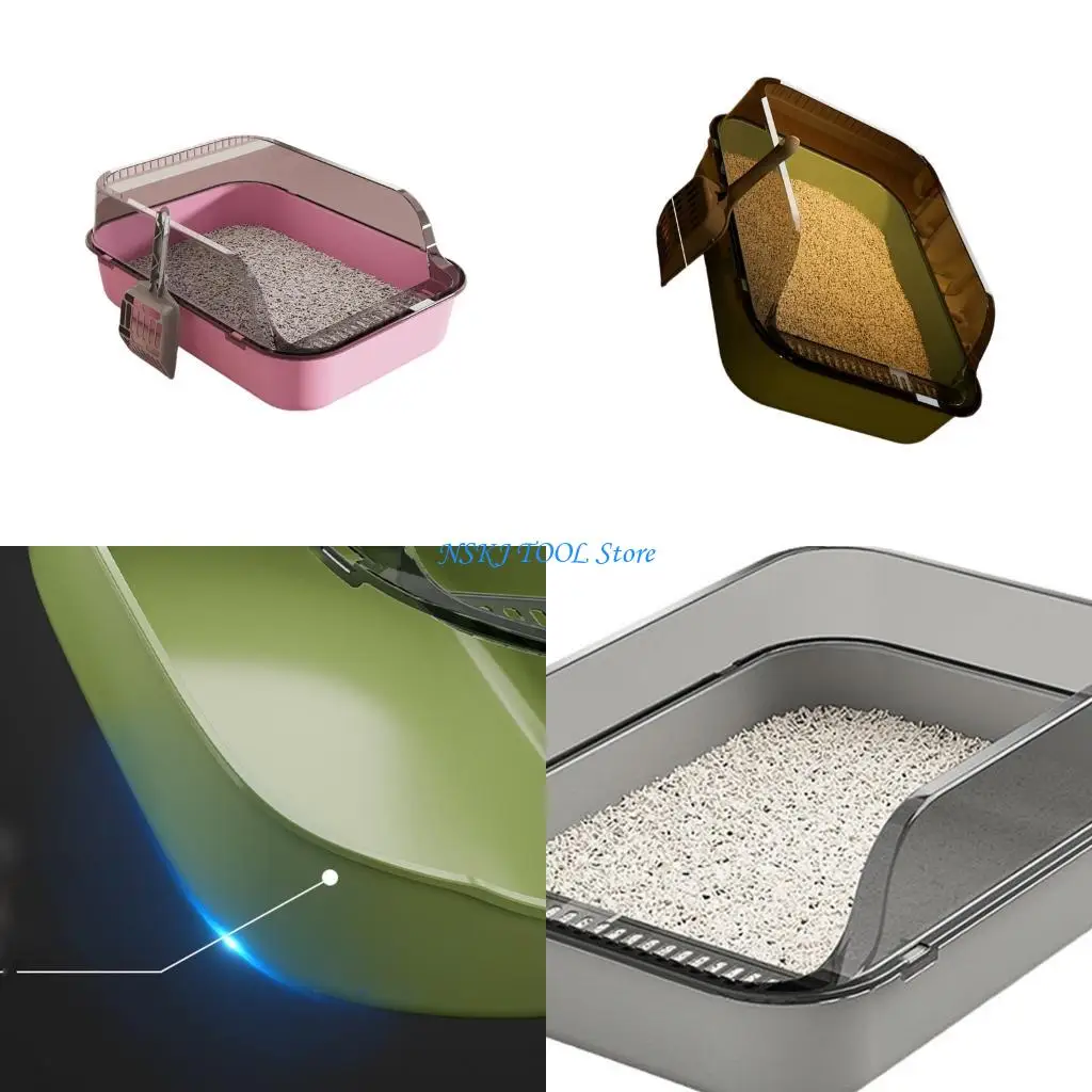 L8RC Semi Covered Litter Tray Thickened Litter Tray Easy Maintenances For Cats Use
L8RC Semi Covered Litter Tray Thickened Litter Tray Easy Maintenances For Cats Use