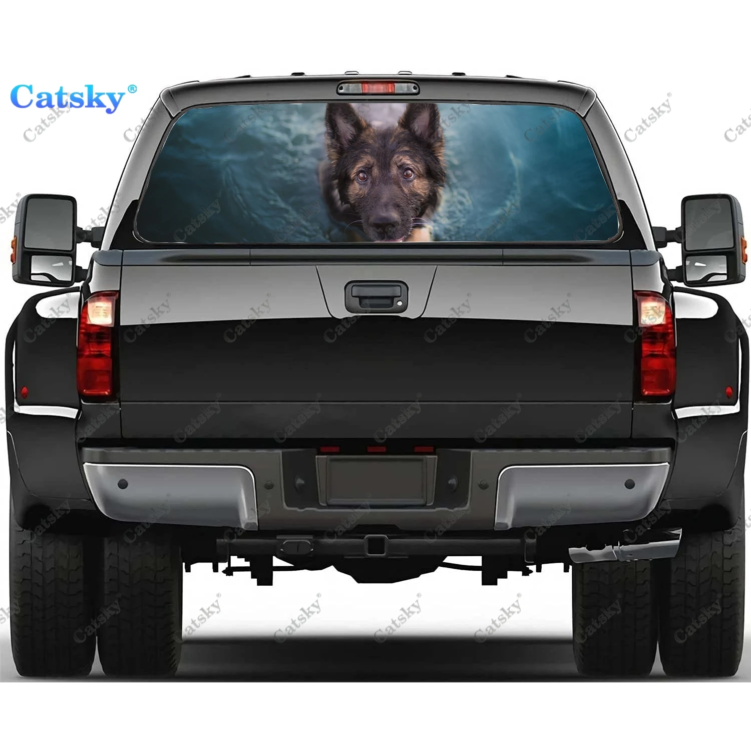 German Shepherd Rear Window Decals for Trucks,Pickup Window Decal,Rear Window Tint Graphic Perforated Vinyl Truck Stickers
German Shepherd Rear Window Decals for Trucks,Pickup Window Decal,Rear Window Tint Graphic Perforated Vinyl Truck Stickers
