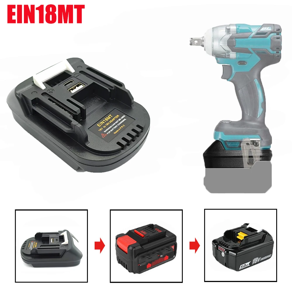 BS18MT EIN18MT Battery Adapter Converter for Bosch 18V Lithium Batteries To for Makita 18V Lithium Battery Cordless Power Tools
BS18MT EIN18MT Battery Adapter Converter for Bosch 18V Lithium Batteries To for Makita 18V Lithium Battery Cordless Power Tools